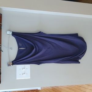 Ann  Taylor Loft navy sleeveless blouse